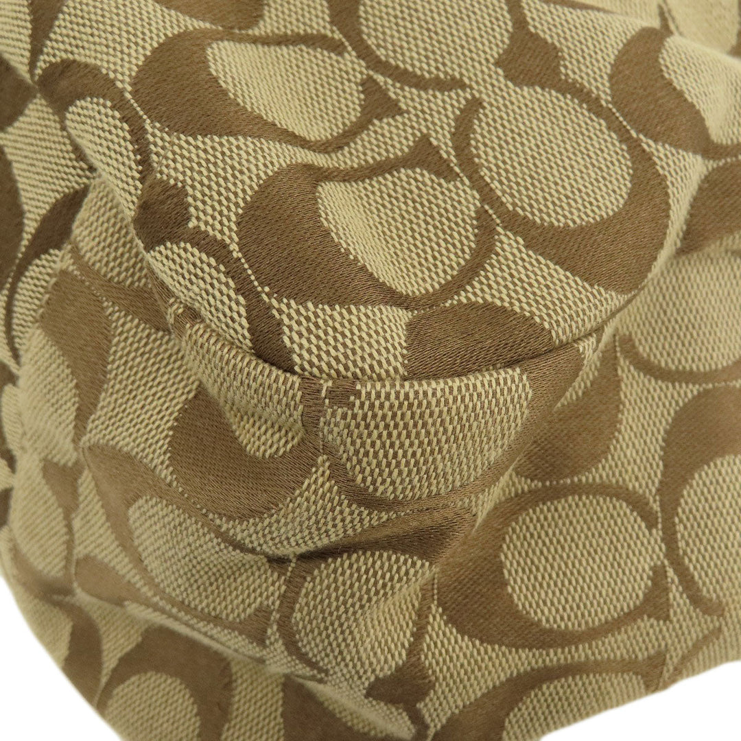 COACH Tote Bag F17726 canvas Brown Signature