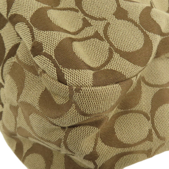 COACH Tote Bag F17726 canvas Brown Signature