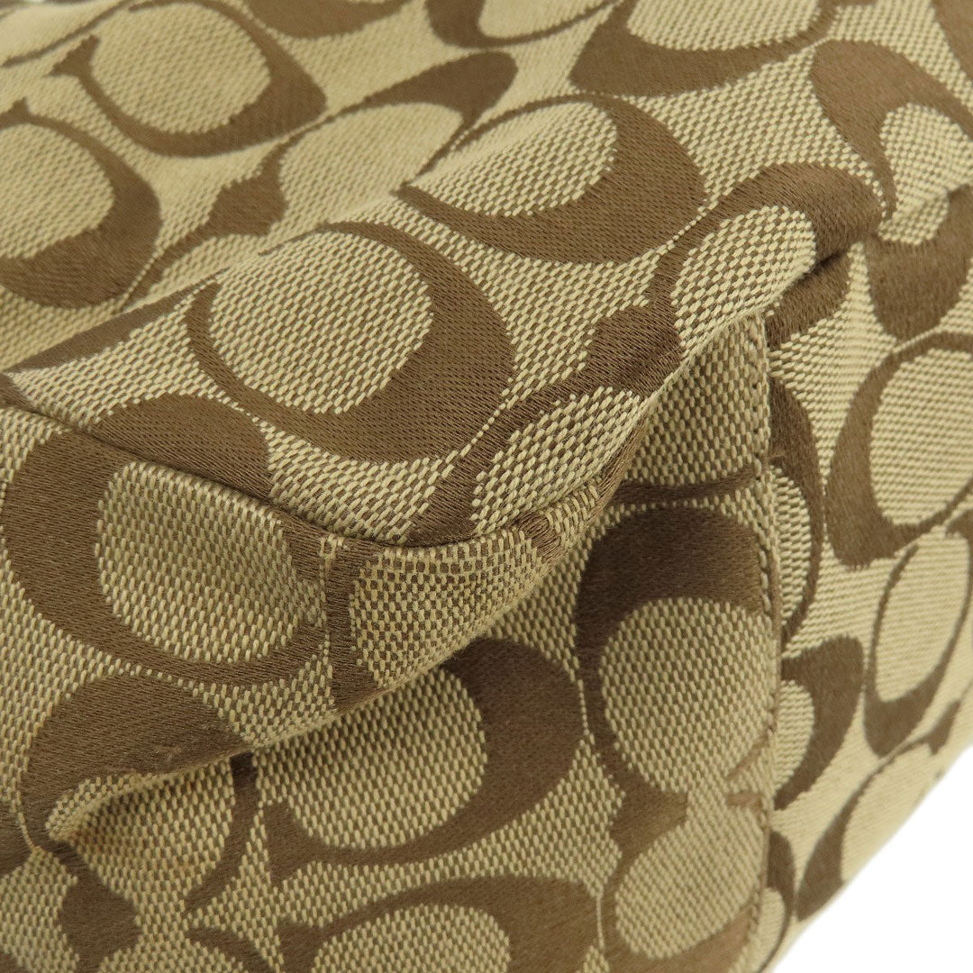 COACH Tote Bag F17726 canvas Brown Signature