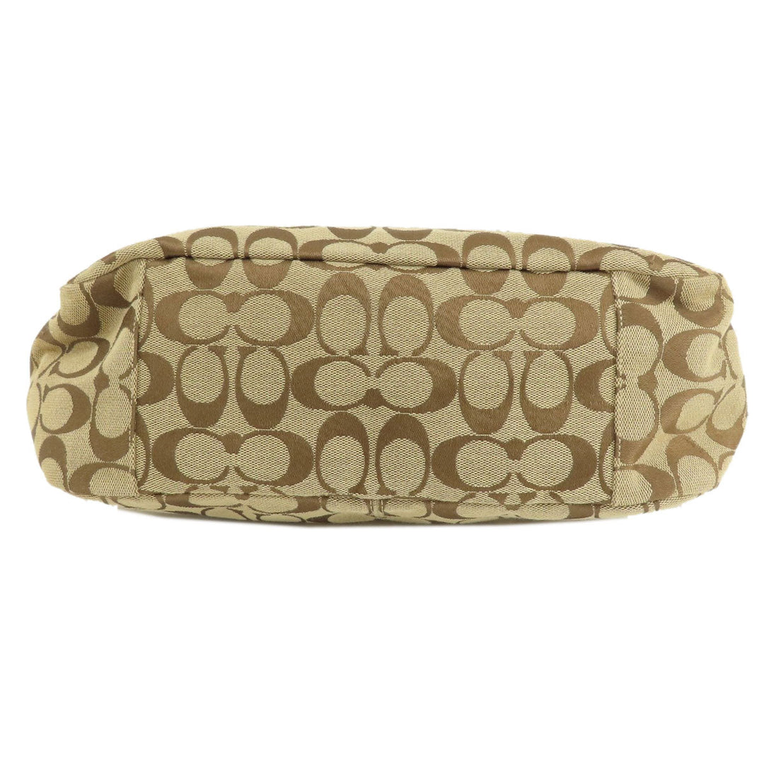 COACH Tote Bag F17726 canvas Brown Signature