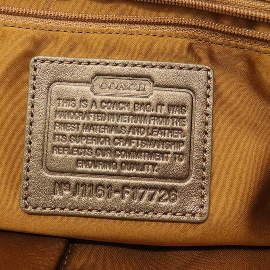 COACH Tote Bag F17726 canvas Brown Signature