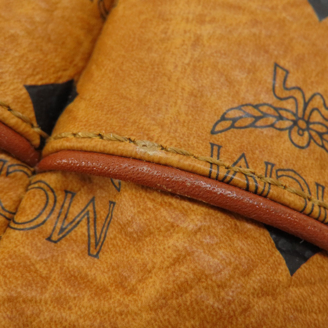 MCM Shoulder Bag PVC Brown logo drawstringShoulder