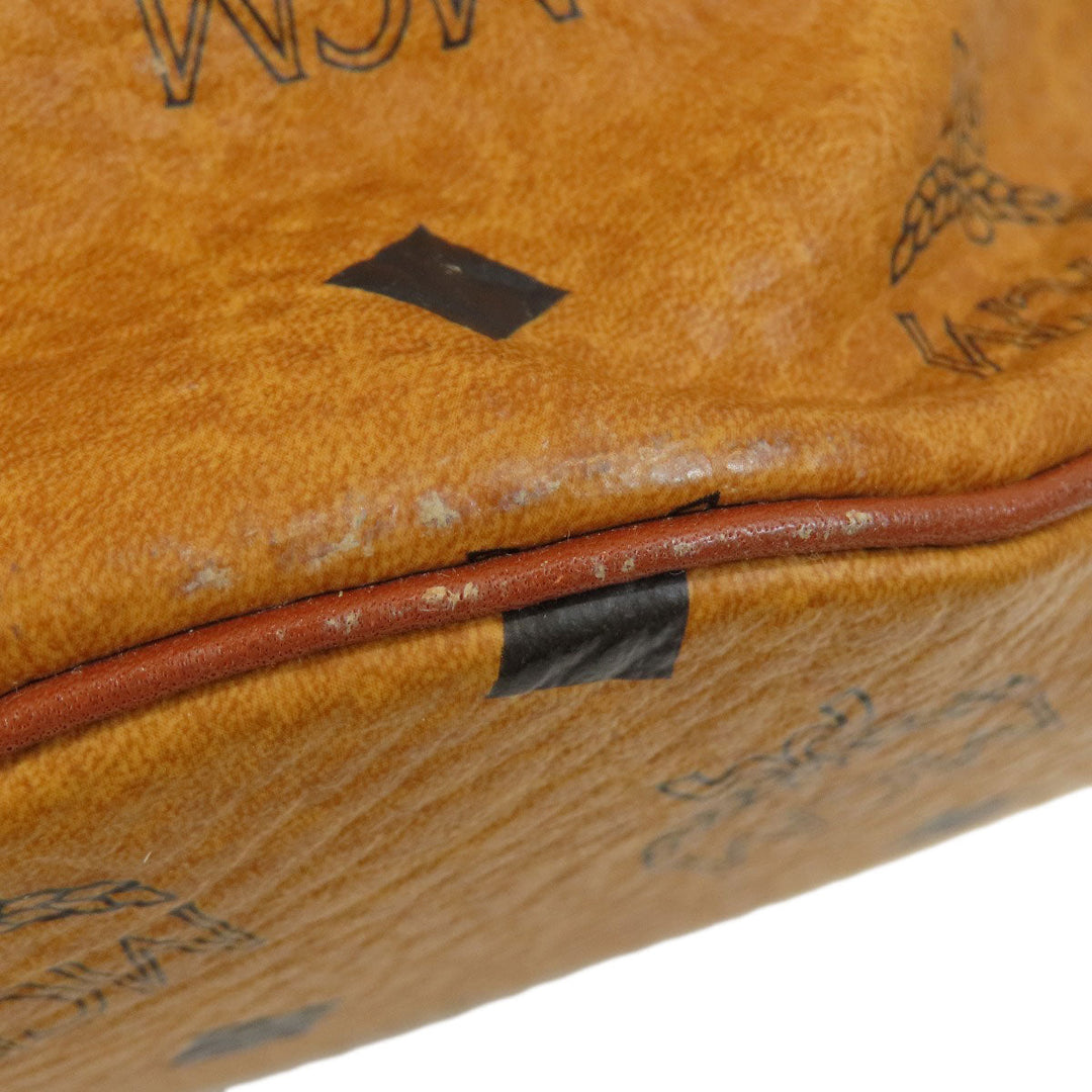 MCM Shoulder Bag PVC Brown logo drawstringShoulder