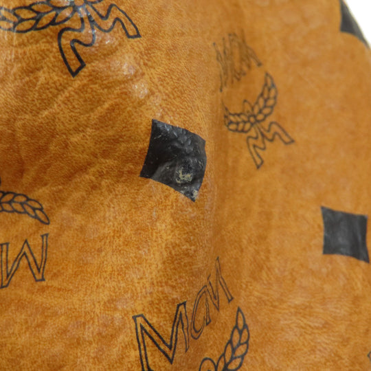 MCM Shoulder Bag PVC Brown logo drawstringShoulder