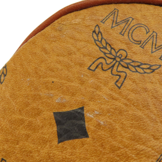 MCM Shoulder Bag PVC Brown logo drawstringShoulder