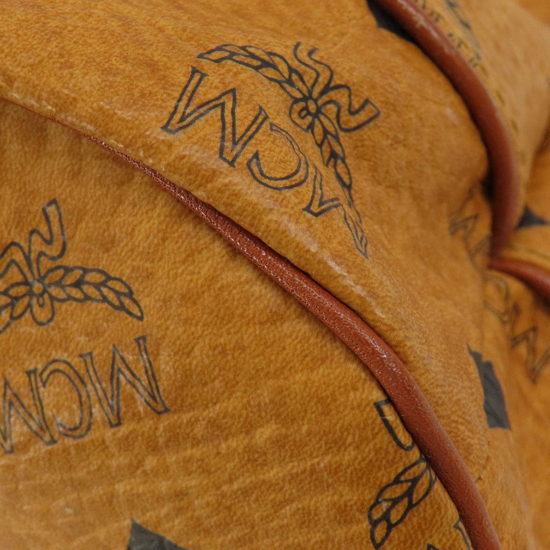 MCM Shoulder Bag PVC Brown logo drawstringShoulder