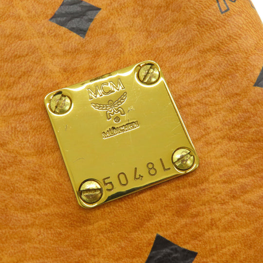 MCM Shoulder Bag PVC Brown logo drawstringShoulder