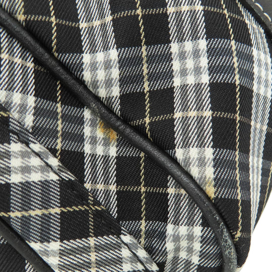 BURBERRY Handbag canvas black Blue label Women Used Authentic