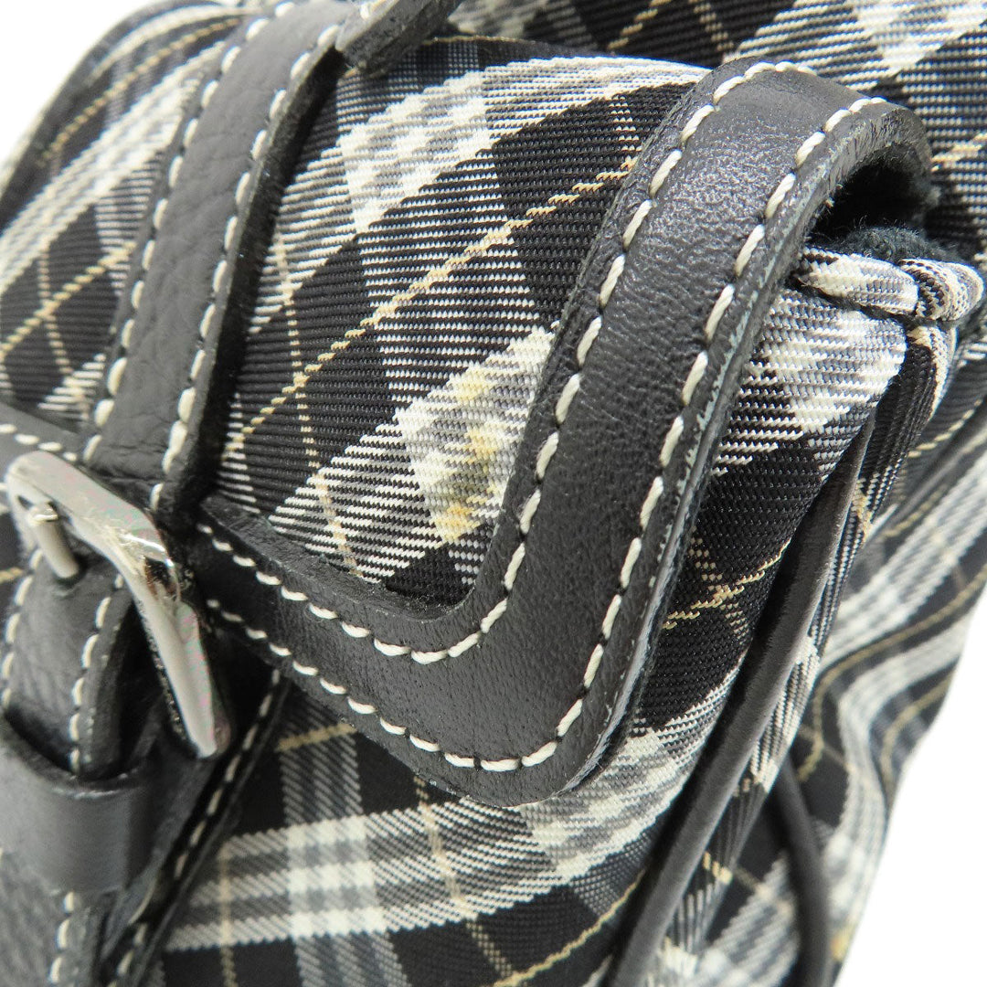 BURBERRY Handbag canvas black Blue label Women Used Authentic