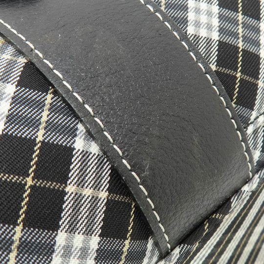 BURBERRY Handbag canvas black Blue label Women Used Authentic