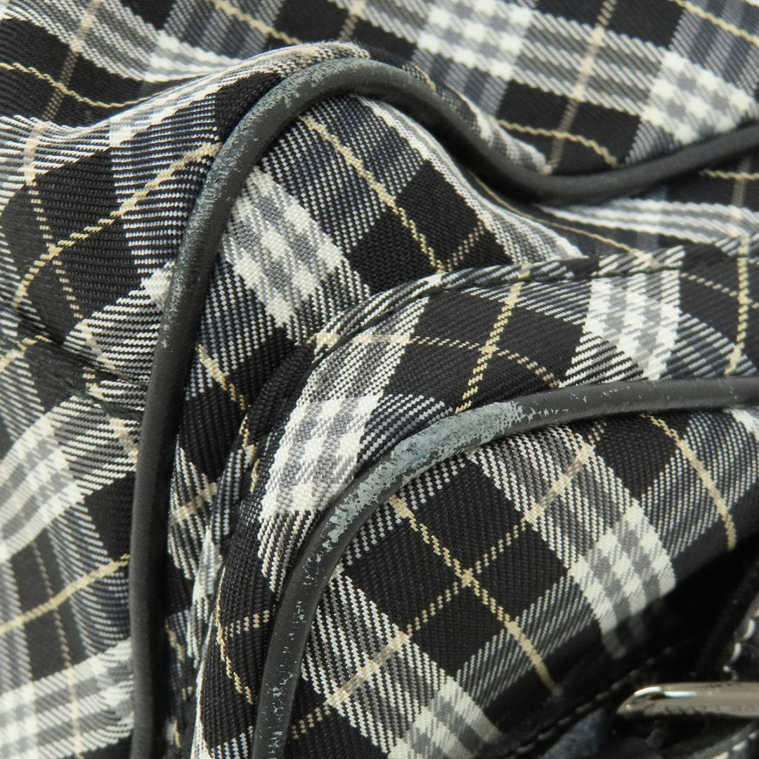 BURBERRY Handbag canvas black Blue label Women Used Authentic