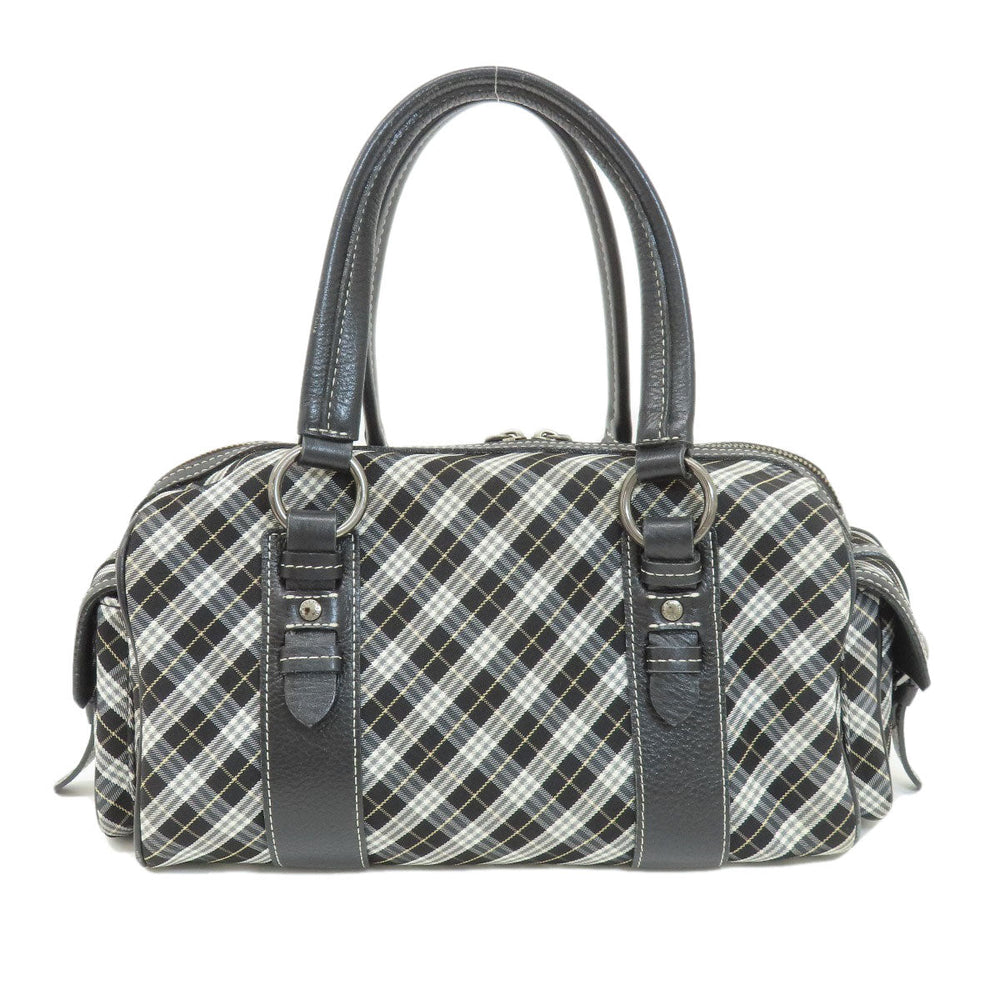 BURBERRY Handbag canvas black Blue label Women Used Authentic