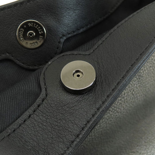 COACH Handbag 36101 leather gray 2WAY Women Used Authentic