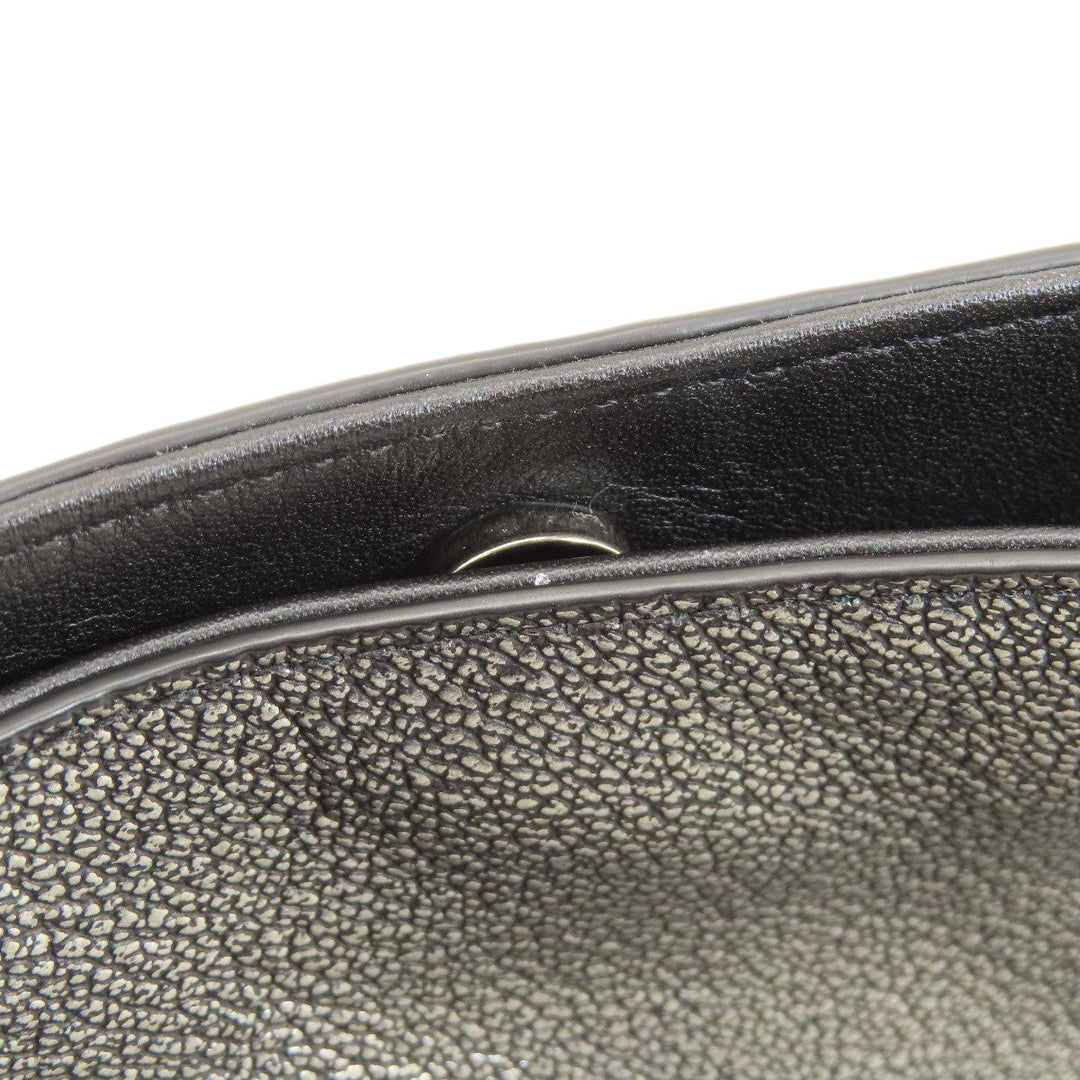 COACH Handbag 36101 leather gray 2WAY Women Used Authentic