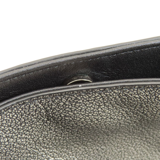 COACH Handbag 36101 leather gray 2WAY Women Used Authentic