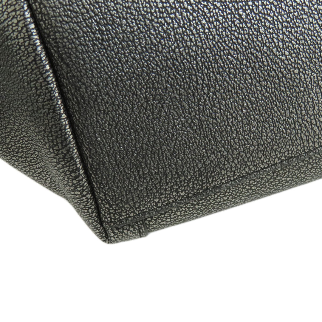 COACH Handbag 36101 leather gray 2WAY Women Used Authentic