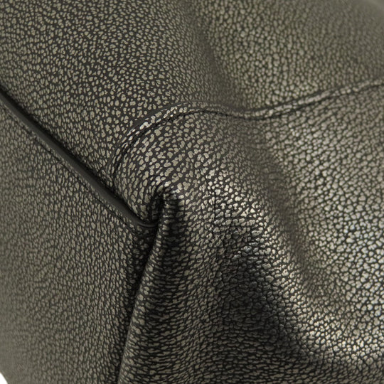 COACH Handbag 36101 leather gray 2WAY Women Used Authentic