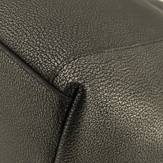 COACH Handbag 36101 leather gray 2WAY Women Used Authentic