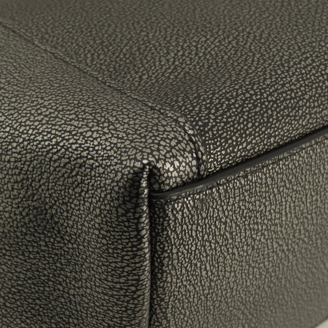 COACH Handbag 36101 leather gray 2WAY Women Used Authentic