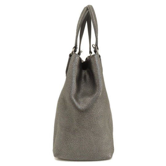 COACH Handbag 36101 leather gray 2WAY Women Used Authentic