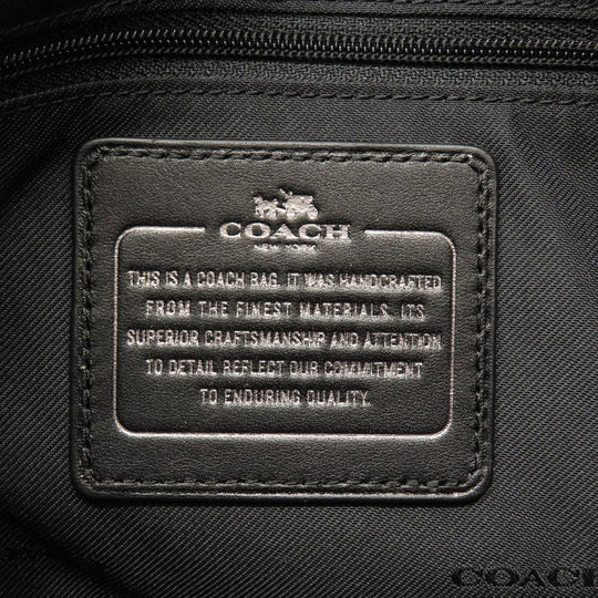 COACH Handbag 36101 leather gray 2WAY Women Used Authentic