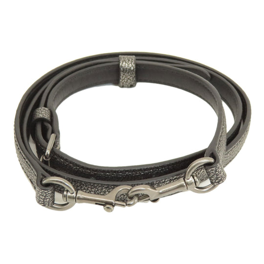 COACH Handbag 36101 leather gray 2WAY Women Used Authentic