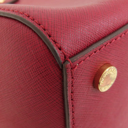 MICHAEL KORS Handbag PVC Red logo 2WAY Women Used Authentic