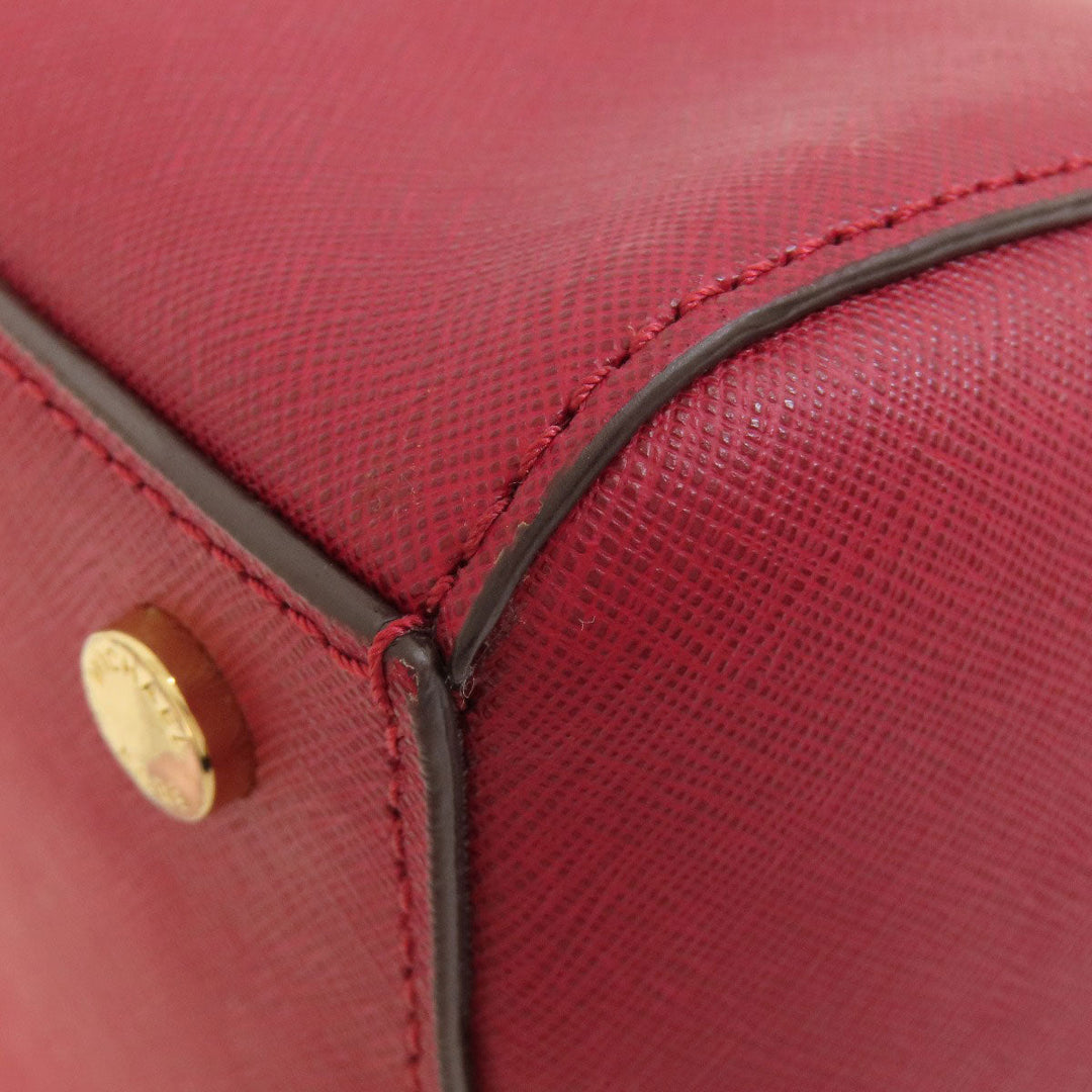 MICHAEL KORS Handbag PVC Red logo 2WAY Women Used Authentic