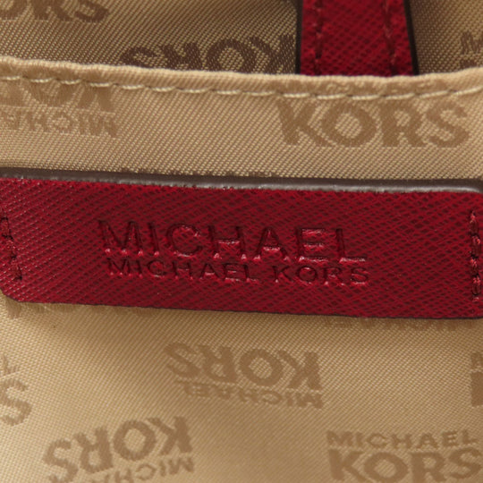 MICHAEL KORS Handbag PVC Red logo 2WAY Women Used Authentic