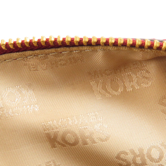 MICHAEL KORS Handbag PVC Red logo 2WAY Women Used Authentic