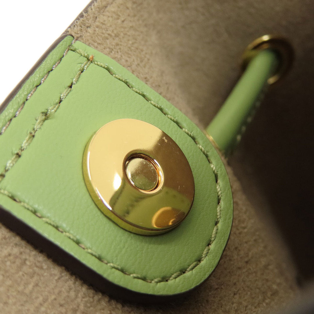 MICHAEL KORS Shoulder Bag PVC green MK signature Women Used Authentic