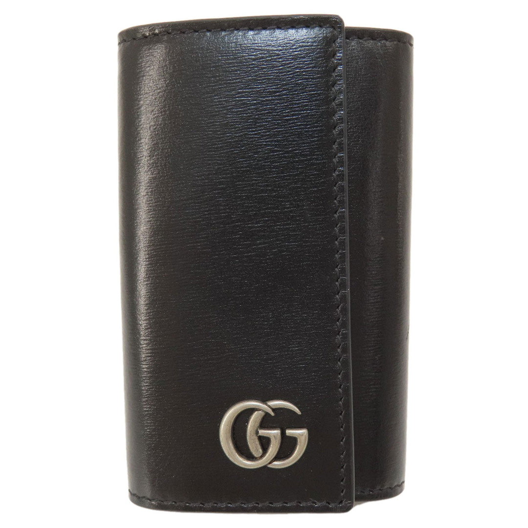 GUCCI Key case Key holder  435305 leather black logo Women(Unisex) Used Authentic
