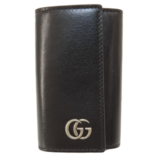 GUCCI Key case Key holder  435305 leather black logo Women(Unisex) Used Authentic
