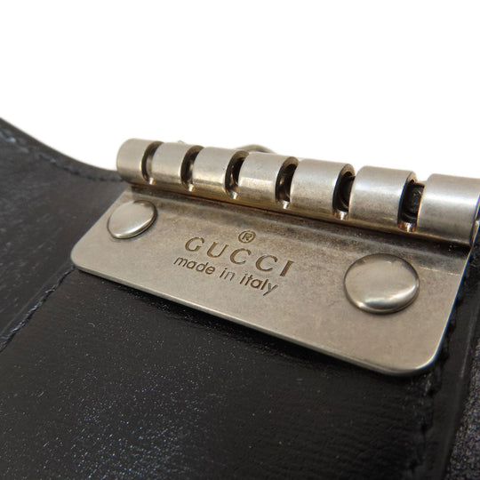 GUCCI Key case Key holder  435305 leather black logo Women(Unisex) Used Authentic