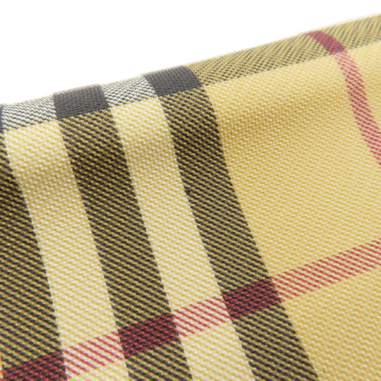 BURBERRY Handbag canvas beige Nova Check Women Used Authentic