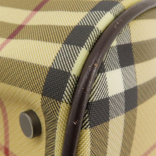 BURBERRY Handbag canvas beige Nova Check Women Used Authentic