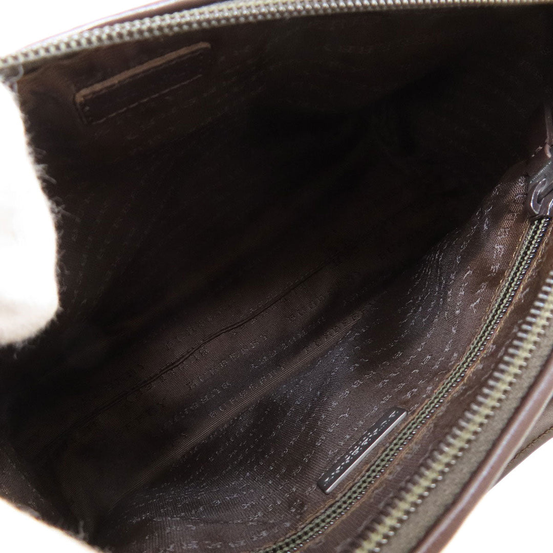 BURBERRY Handbag canvas beige Nova Check Women Used Authentic