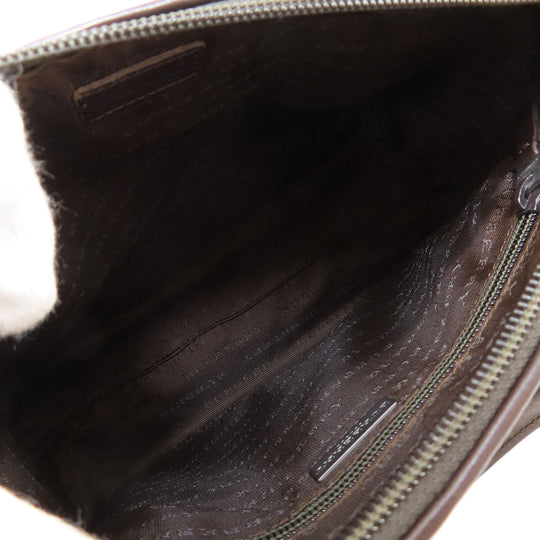 BURBERRY Handbag canvas beige Nova Check Women Used Authentic