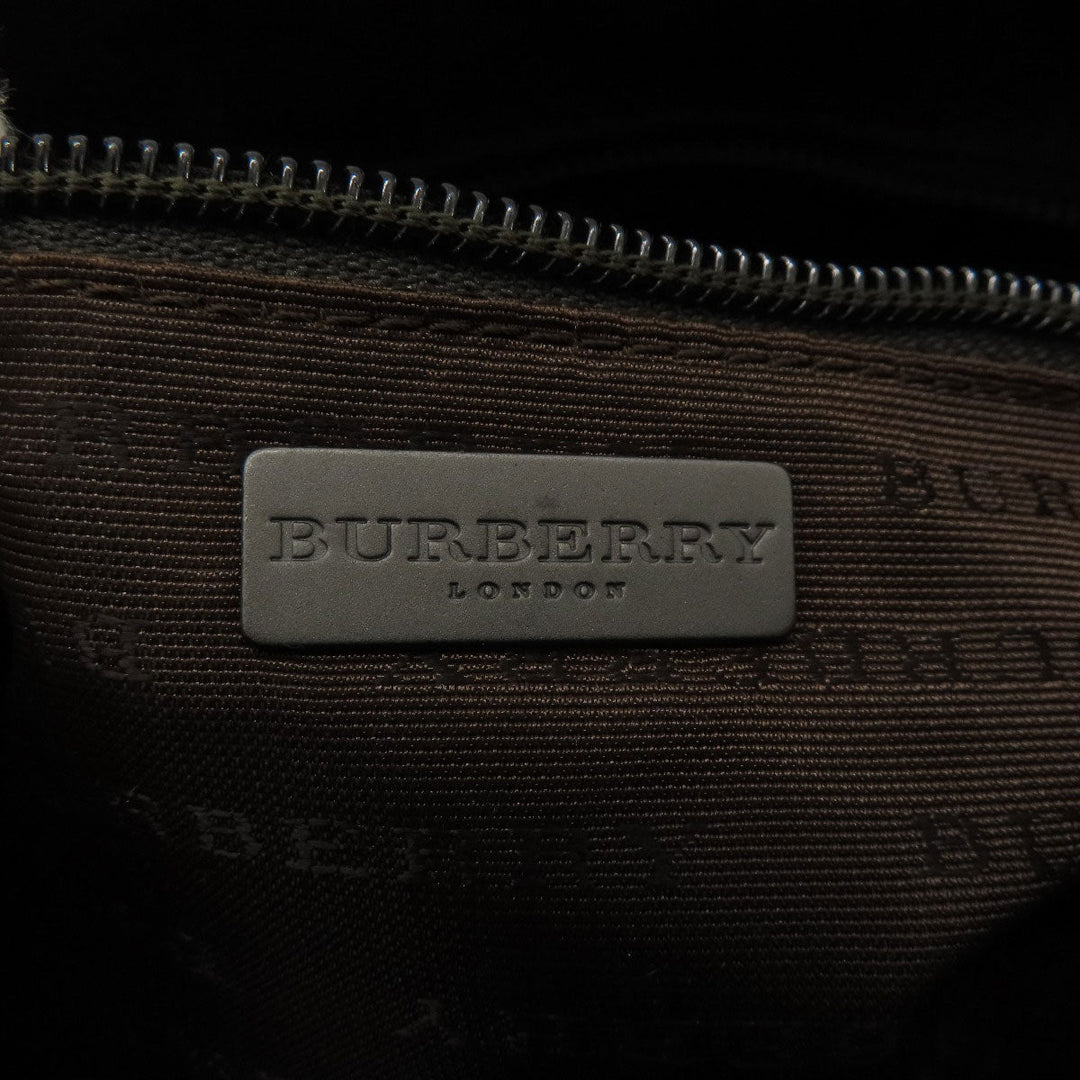 BURBERRY Handbag canvas beige Nova Check Women Used Authentic