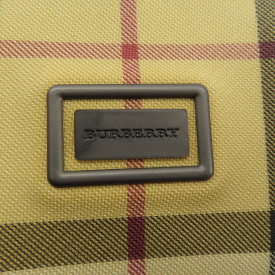 BURBERRY Handbag canvas beige Nova Check Women Used Authentic