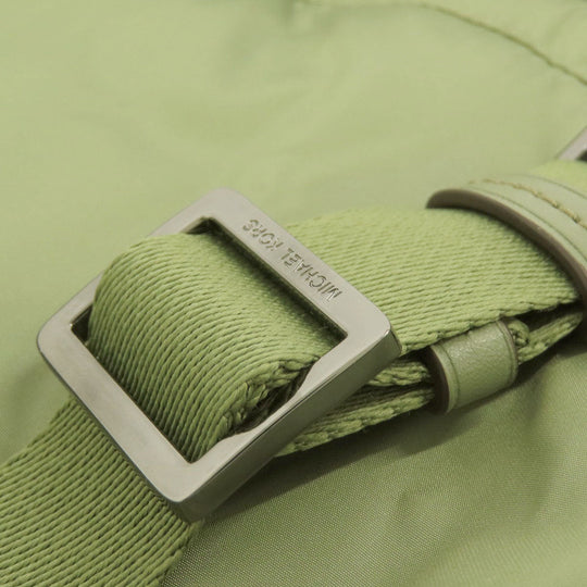 MICHAEL KORS Backpack Nylon green logo Women Used Authentic