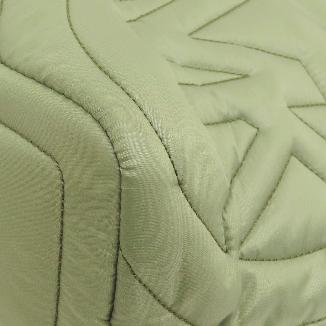 MICHAEL KORS Backpack Nylon green logo Women Used Authentic