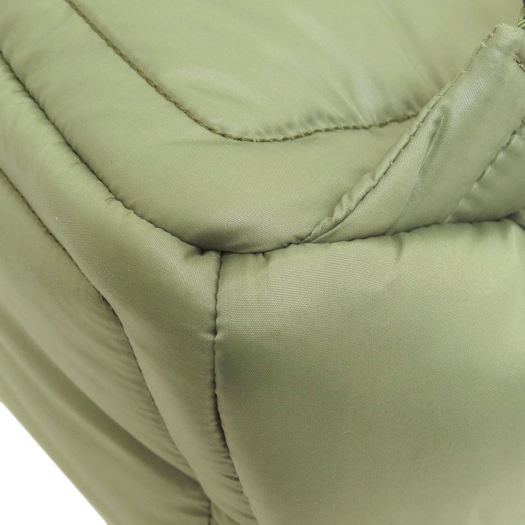 MICHAEL KORS Backpack Nylon green logo Women Used Authentic