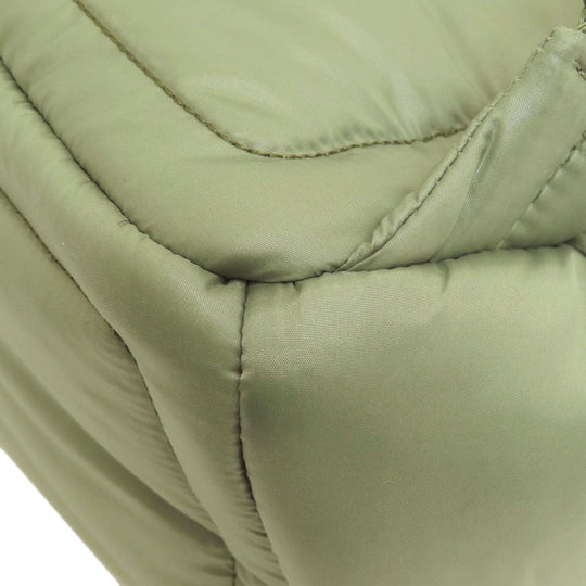 MICHAEL KORS Backpack Nylon green logo Women Used Authentic