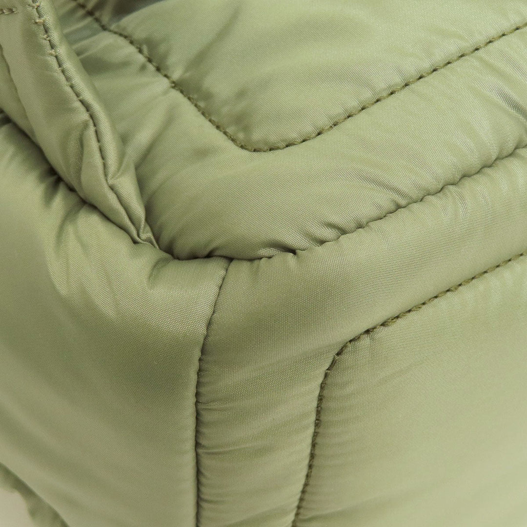 MICHAEL KORS Backpack Nylon green logo Women Used Authentic