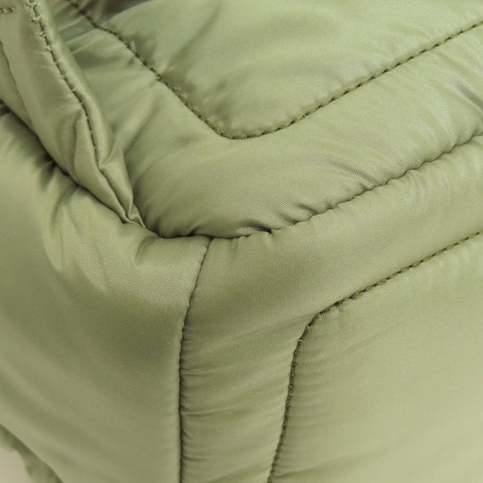 MICHAEL KORS Backpack Nylon green logo Women Used Authentic