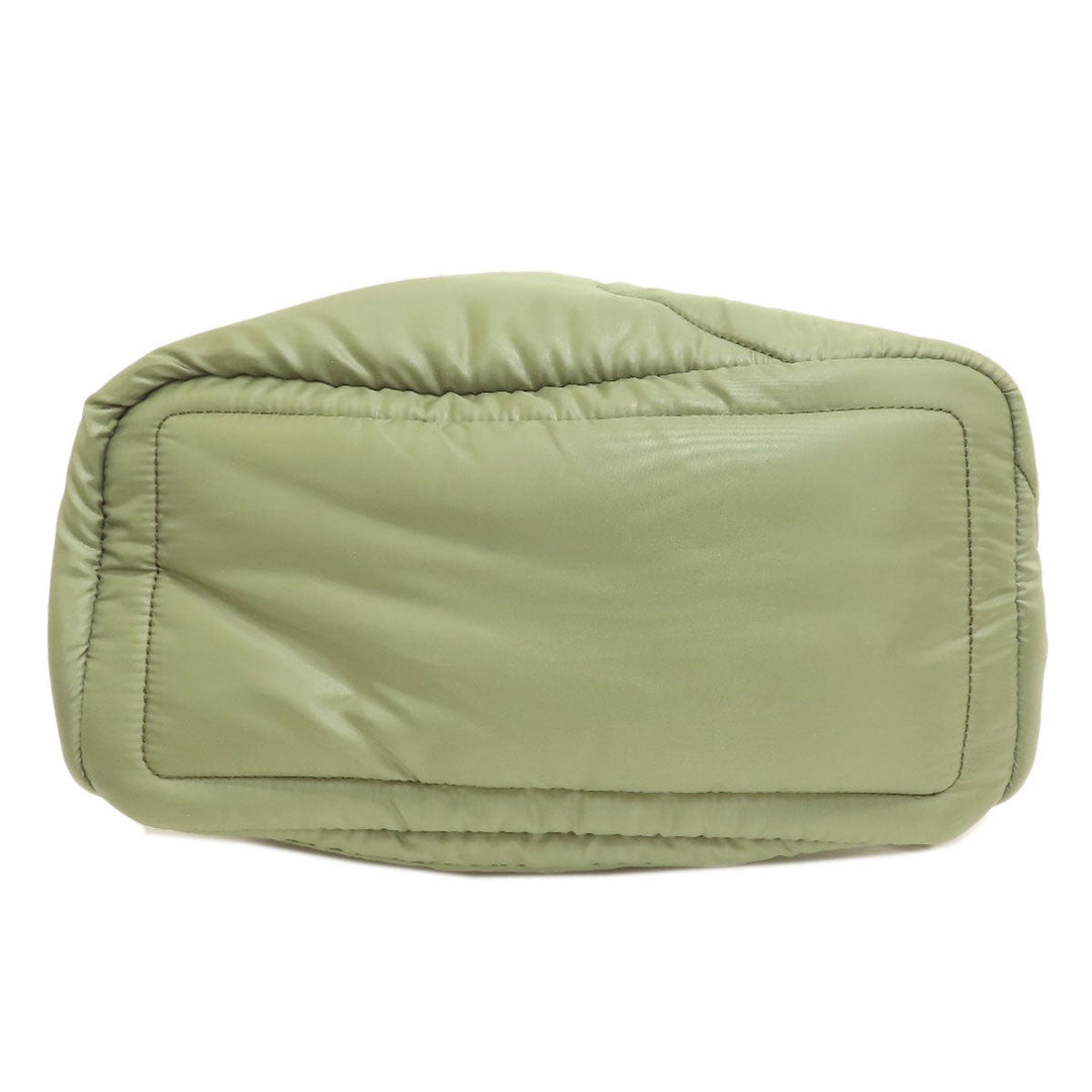 MICHAEL KORS Backpack Nylon green logo Women Used Authentic