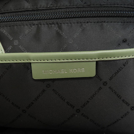 MICHAEL KORS Backpack Nylon green logo Women Used Authentic