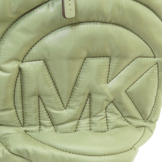 MICHAEL KORS Backpack Nylon green logo Women Used Authentic