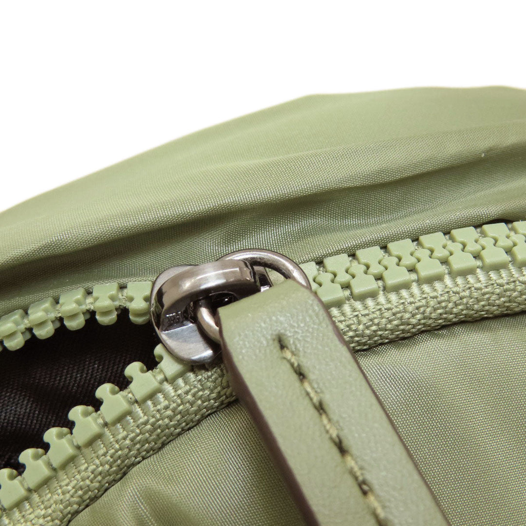 MICHAEL KORS Backpack Nylon green logo Women Used Authentic